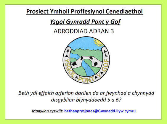 clawr adroddiad Prosiect Ymholi Proffesiynol Cenedlaethol